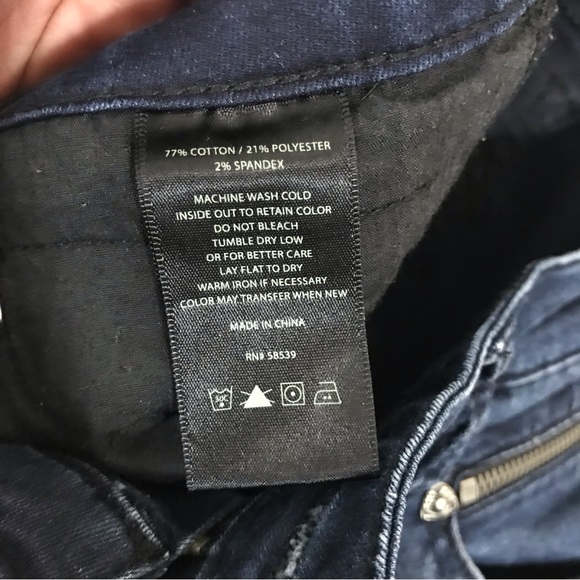 Kut from the Kloth Dark Blue Emma Zip Ankle Skinny Jeans - Picture 12 of 14